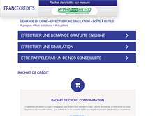 Tablet Screenshot of francecredits.com